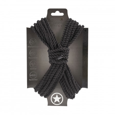 Bondage Rope - 10 m - Black