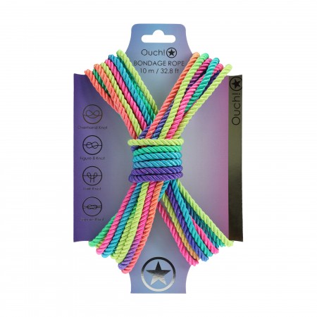 Bondage Rope - 10 m - Multicolor Bright