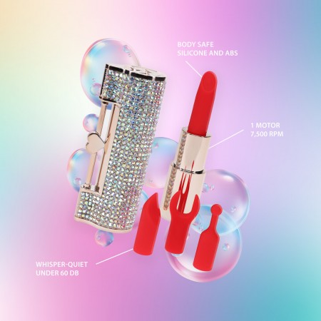 Diamond - Lipstick Vibrator - Iridescent Diamond - Lipstick Vibrator - Iridescent