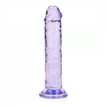Dildo realista reto com ventosa - 7`` / 18 - Roxo
