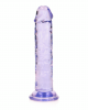 Dildo realista reto com ventosa - 7`` / 18 - Roxo