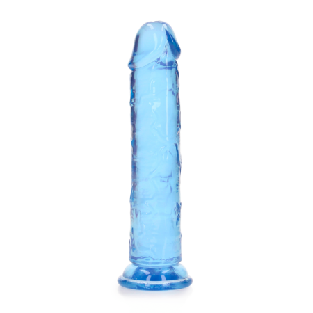 Dildo realista reto com ventosa - 7`` / 18 - Azul