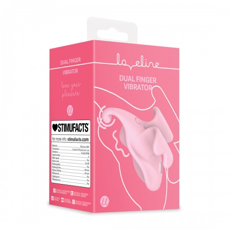Finger Dual Vibrator - Pink Finger Dual Vibrator - Pink