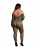 Lace Long-Sleeved Bodystocking - Queen Size