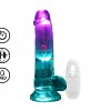 LED Vib Straight Cock with balls - 6 / 15 cm 