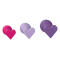 LOVE SIGNAL TRIPLE HEART SET