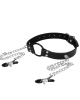 O-Ring Gag with Nipple Clamps