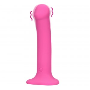 Non-Phallic Dildo Vib. - Medium - Powerful Pink