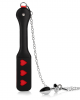 Hearts Paddle with Metal Anal Plug