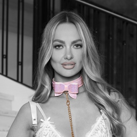 Paris Collection - Coleira e Trela - Rosa Paris Collection - Coleira e Trela - Rosa