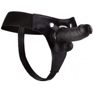 Realistico - 8 - Strap-On - Preto
