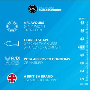 Mixed Flavours - Mix Sabores - 48 Preservativo