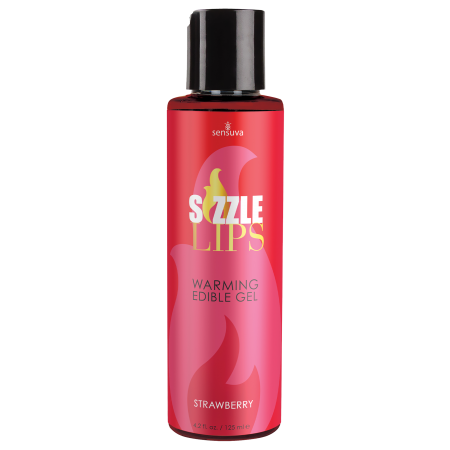SENSUVA SIZZLE LIPS WARMING GEL STRAWBERRY 125ML SENSUVA SIZZLE LIPS WARMING GEL STRAWBERRY 125ML
