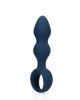  Teardrop Shaped Anal Plug - Large - Baltic Blue