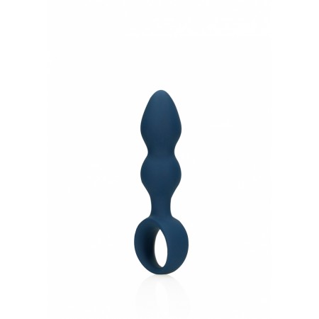  Teardrop Shaped Anal Plug - Medium - Baltic Blue
