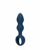  Teardrop Shaped Anal Plug - Medium - Baltic Blue