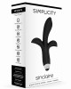 Vibrador c/ Estimulador Clitoris e Ponto-G Sinclaire Simplicity 21.5cm Preto